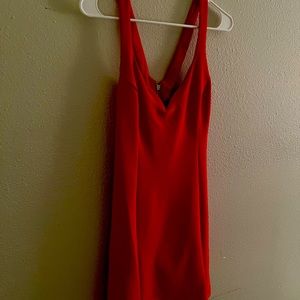 Red cocktail dress